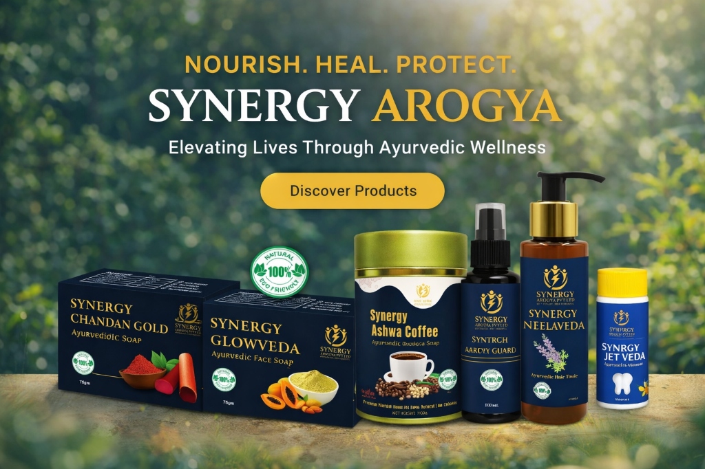 Premium Ayurvedic Herbal Products Display